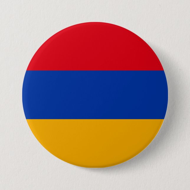 Flagge Armeniens Button (Vorderseite)