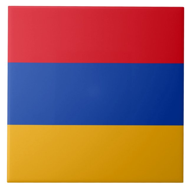 Flagge Armeniens Fliese (Vorderseite)