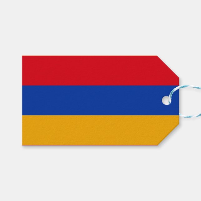 Flagge Armeniens Geschenkanhänger (Vorderseite (Horizontal))
