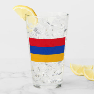 Flagge Armeniens Glas