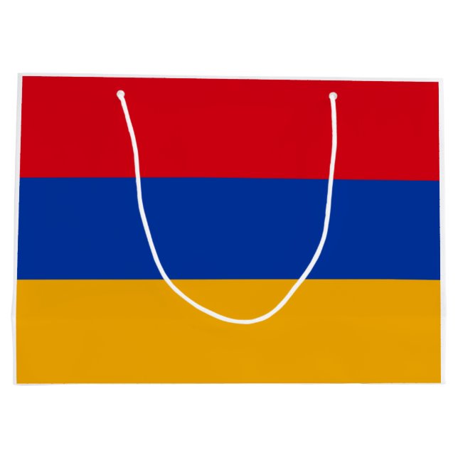 Flagge Armeniens Große Geschenktüte (Rückseite)