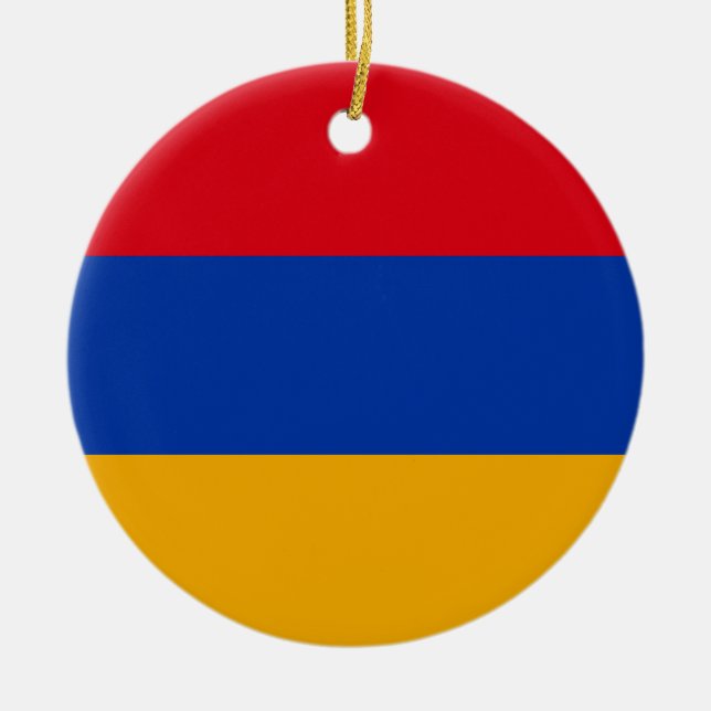 Flagge Armeniens Keramik Ornament (Vorne)