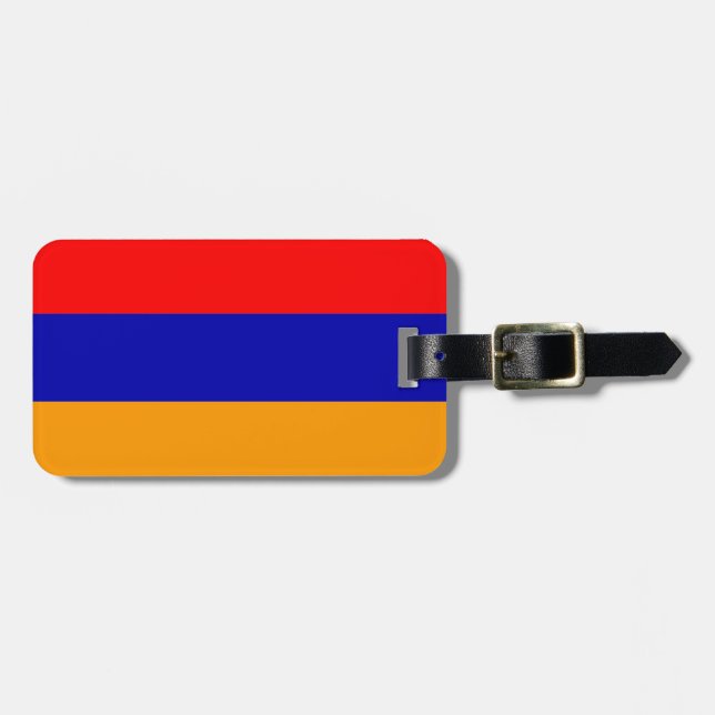 Flagge Armeniens: leicht erkennbar Gepäckanhänger (Vorderseite horizontal)