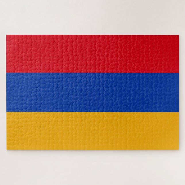 Flagge Armeniens Puzzle (Horizontal)