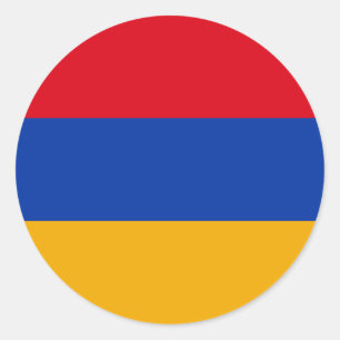 Flagge Armeniens Runder Aufkleber