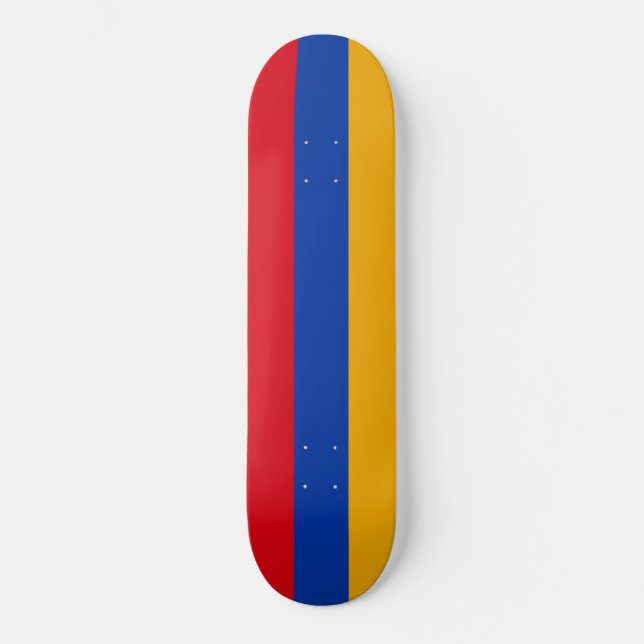 Flagge Armeniens Skateboard (Vorderseite)