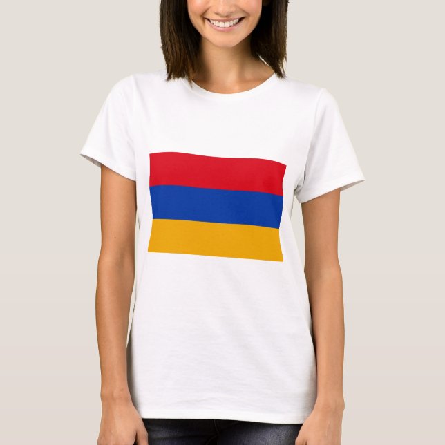 Flagge Armeniens T-Shirt (Vorderseite)