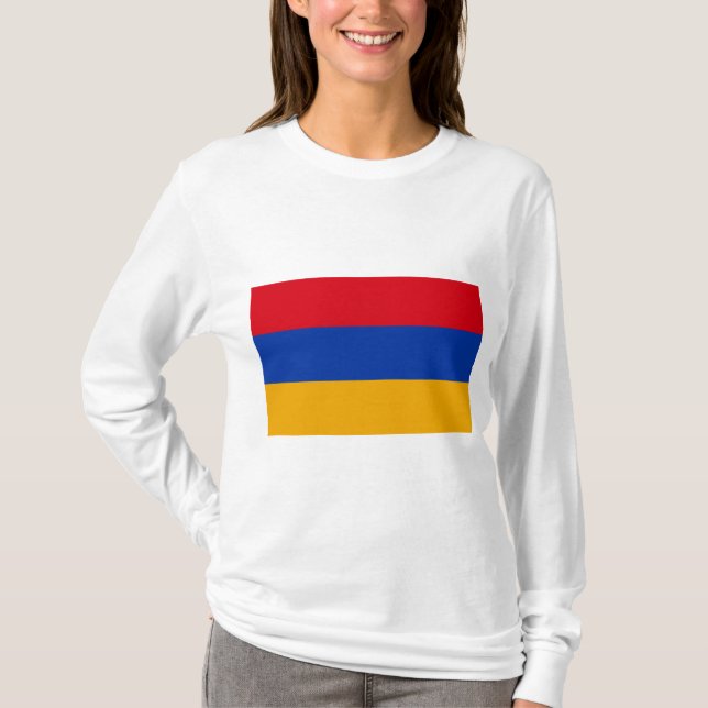 Flagge Armeniens T-Shirt (Vorderseite)