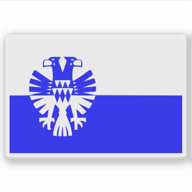 Flagge Arnhem, Niederlande Aufkleber (Vorderseite)