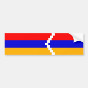 Flagge Artsakh (Berg-Karabach) Autoaufkleber