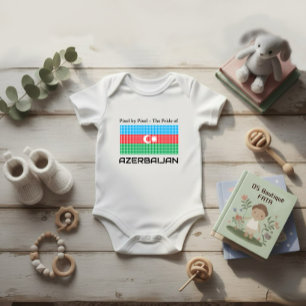 Flagge Aserbaidschans Baby Strampler