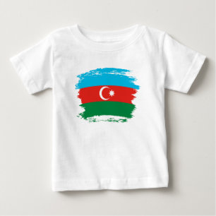Flagge Aserbaidschans Baby T-shirt