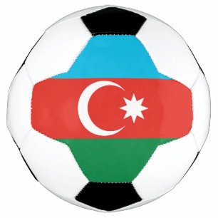 Flagge Aserbaidschans Fußball