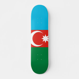 Flagge Aserbaidschans Skateboard