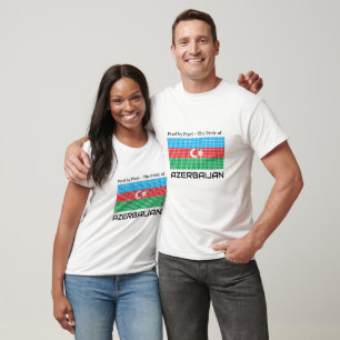 Flagge Aserbaidschans T-Shirt
