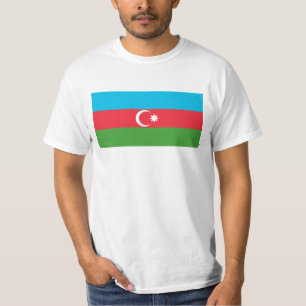 Flagge Aserbaidschans T-Shirt