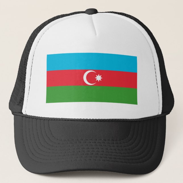 Flagge Aserbaidschans Truckerkappe (Vorderseite)