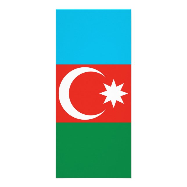 Flagge Aserbaidschans Werbekarte (Vorne)