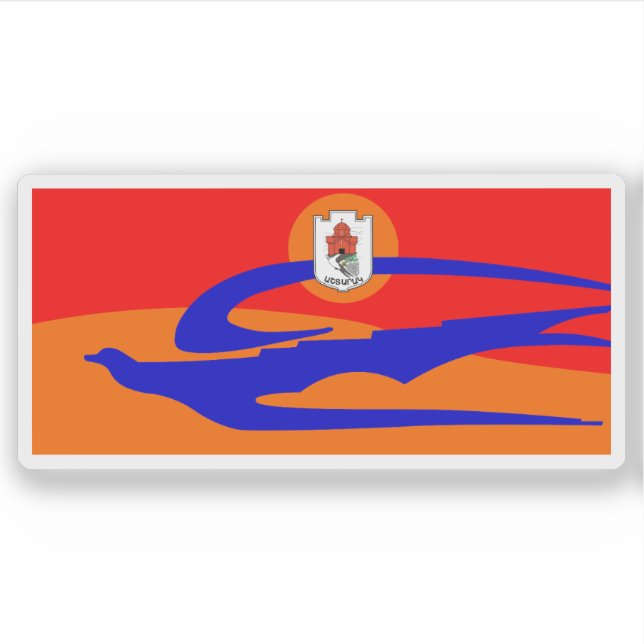 Flagge Ashtaraks, Republik Armenien Aufkleber (Vorderseite)
