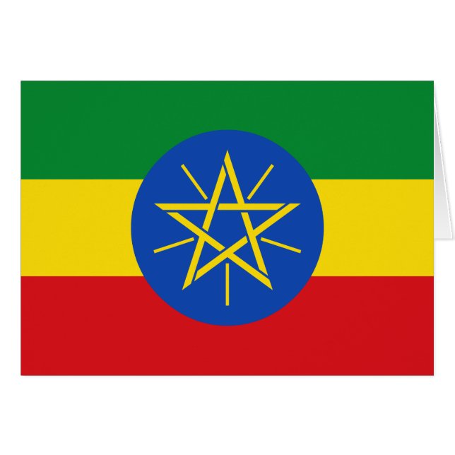 Flagge Äthiopiens (Vorderseite (Horizontal))