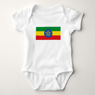 Flagge Äthiopiens Baby Strampler