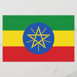 Flagge Äthiopiens Briefpapier