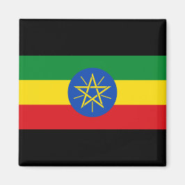 Flagge Äthiopiens Magnet