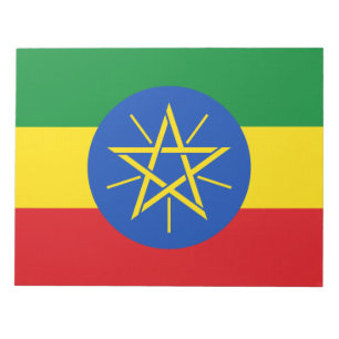 Flagge Äthiopiens Notizblock