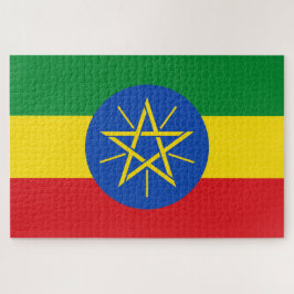 Flagge Äthiopiens Puzzle