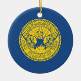 Flagge Atlanta (Georgien, USA) Keramik Ornament