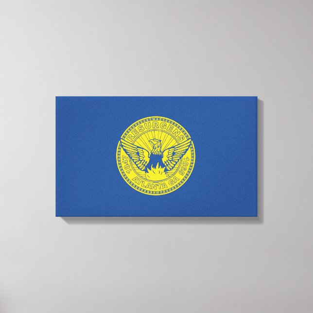 Flagge Atlanta (Georgien, USA) Leinwanddruck (Vorderseite)