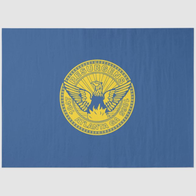 Flagge Atlanta (Georgien, USA) Seidenpapier (Vorderseite)