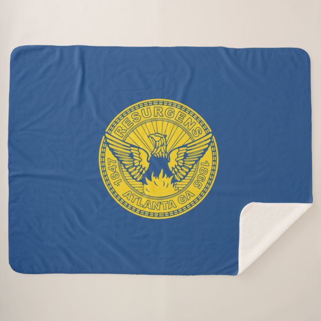Flagge Atlanta (Georgien, USA) Sherpadecke (Vorderseite (Horizontal))