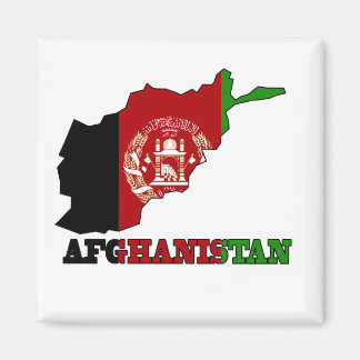 Flagge auf Karte Afghanistans Magnet
