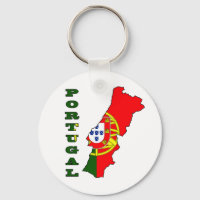 Flagge auf Karte Portugals