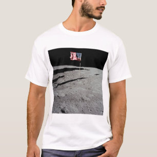 Flagge auf Mond, Apollo 11, die NASA T-Shirt