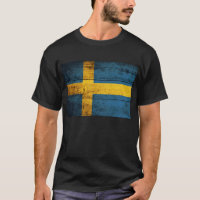 Flagge aus Holz, Schweden;