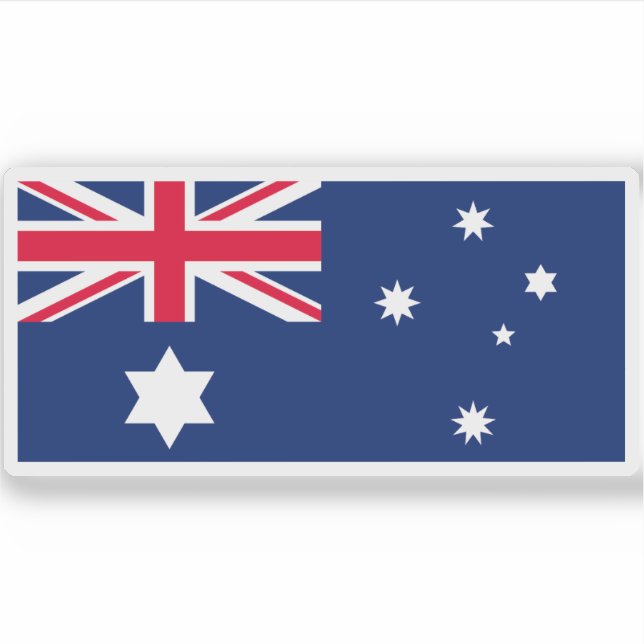 Flagge Australiens (1901-1903) Aufkleber (Vorderseite)