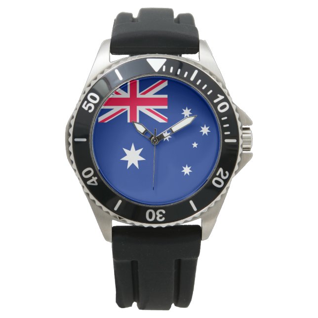 Flagge Australiens Armbanduhr (Vorderseite)