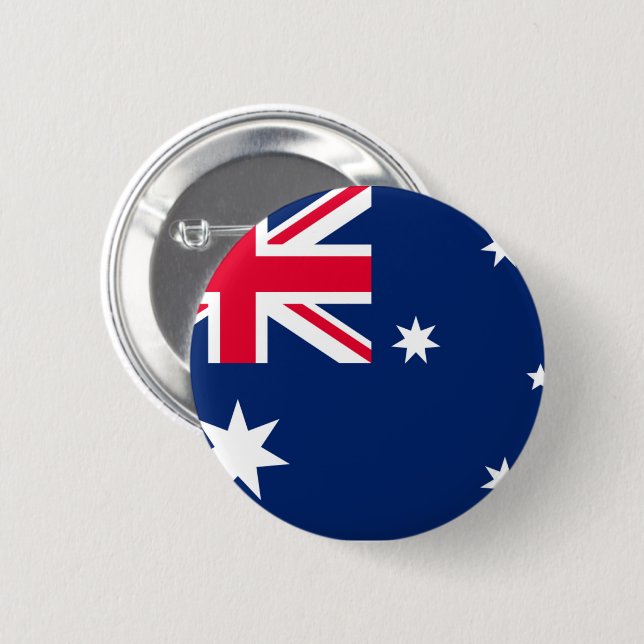 Flagge Australiens Button (Vorne & Hinten)