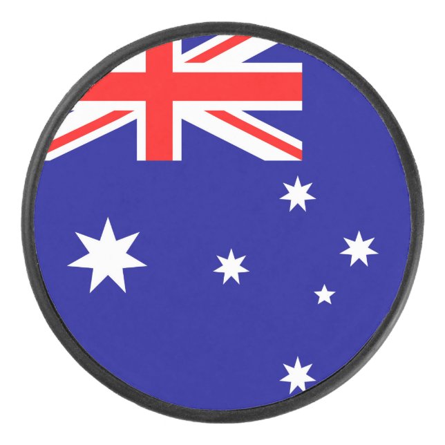 Flagge Australiens Eishockey Puck (Vorderseite)