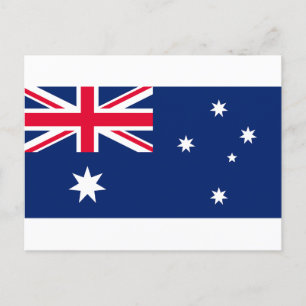 Flagge Australiens Feiertagspostkarte