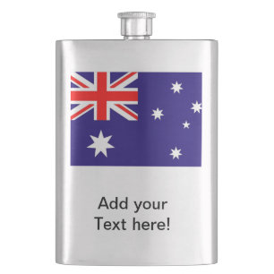 Flagge Australiens Flachmann