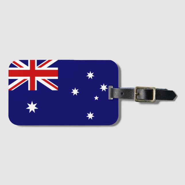 Flagge Australiens Gepäckanhänger (Vorderseite (Horizontal))
