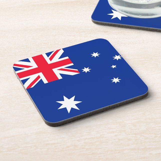 Flagge Australiens Getränkeuntersetzer (Linke Seite)