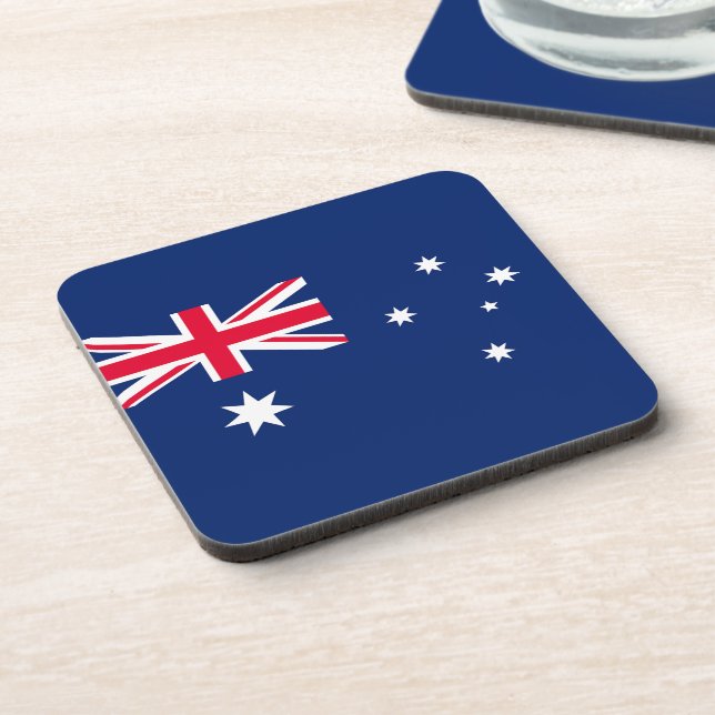 Flagge Australiens Getränkeuntersetzer (Linke Seite)