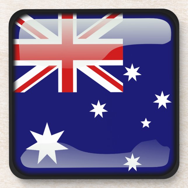 Flagge Australiens Getränkeuntersetzer (Vorderseite)