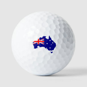 Flagge Australiens Golfball