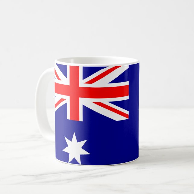 Flagge Australiens Kaffeetasse (Vorderseite Links)
