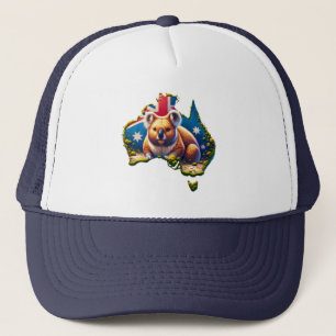 Flagge Australiens Koala Bear Truckerkappe